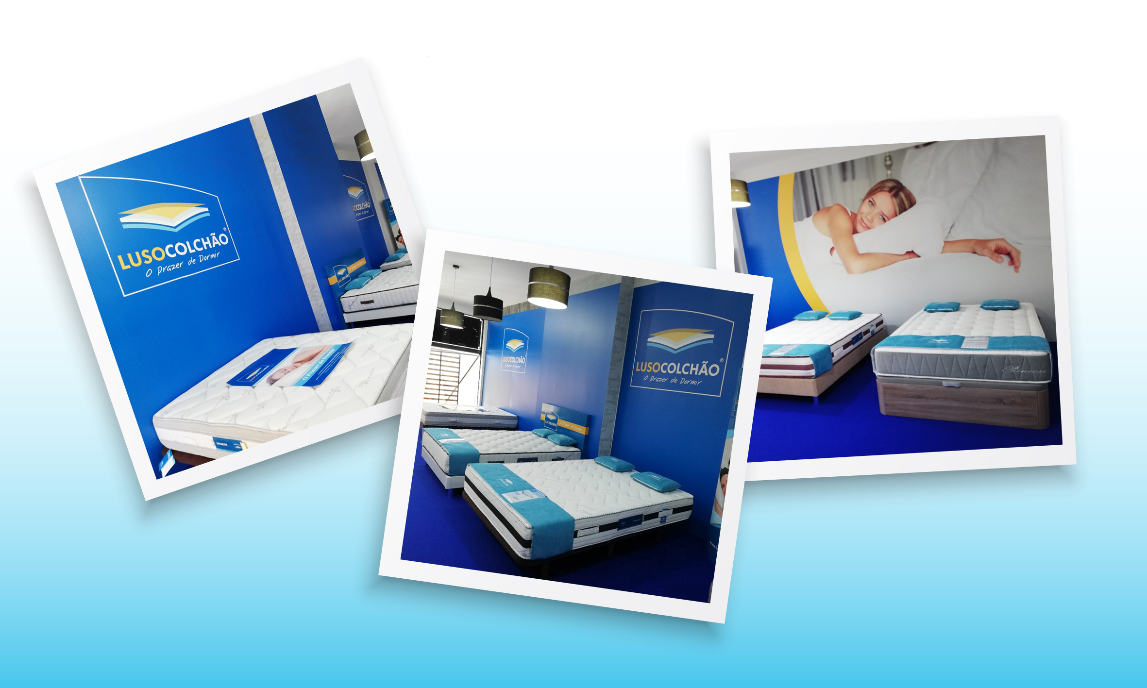 Lusocolchão em exposição na loja Móveis Carlos Cruz