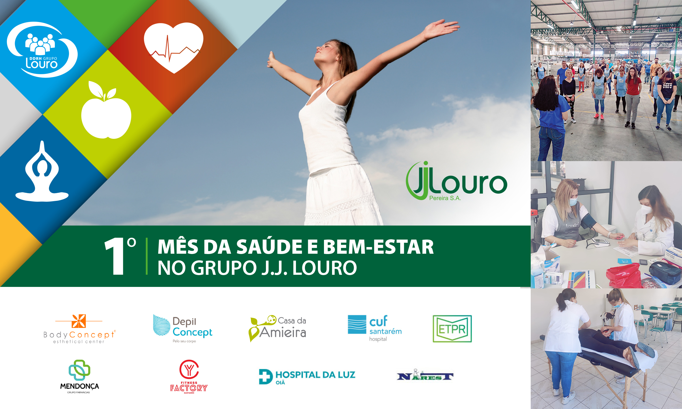 Primeiro Mês da Saúde e Bem-Estar no Grupo J.J. Louro