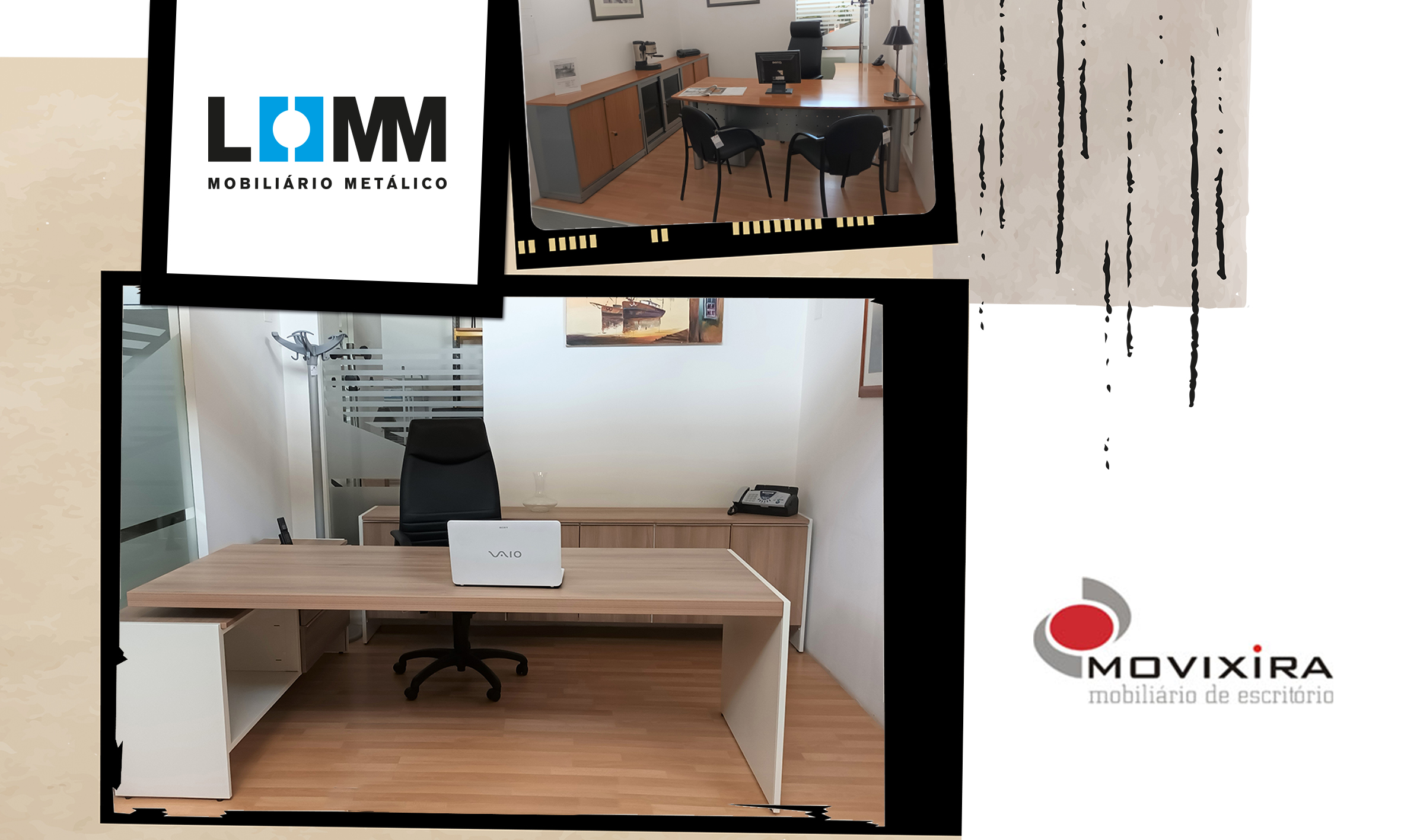 Movixira com exposição de mobiliário Lomm