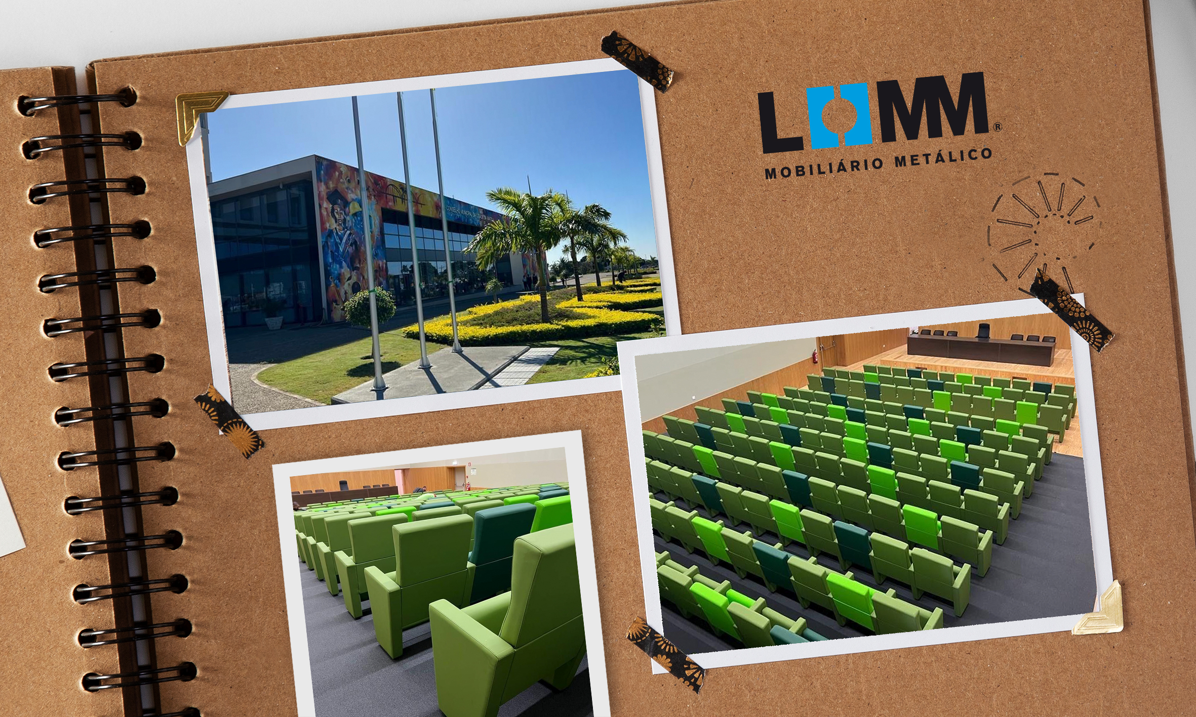 Lomm produz poltronas para auditório Fantoffice em Moçambique