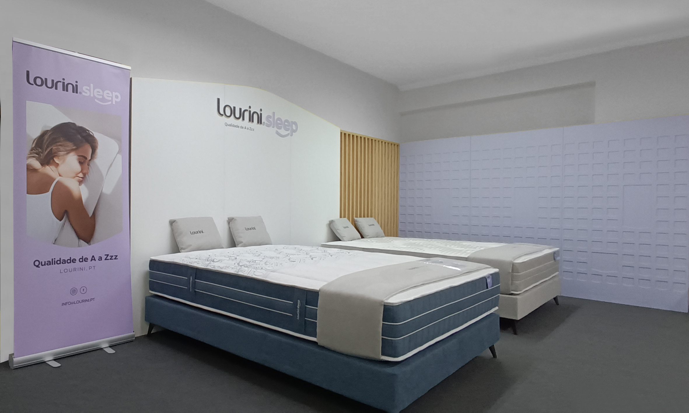 Lourini Sleep exhibits sleep solutions at Jomel in Viseu