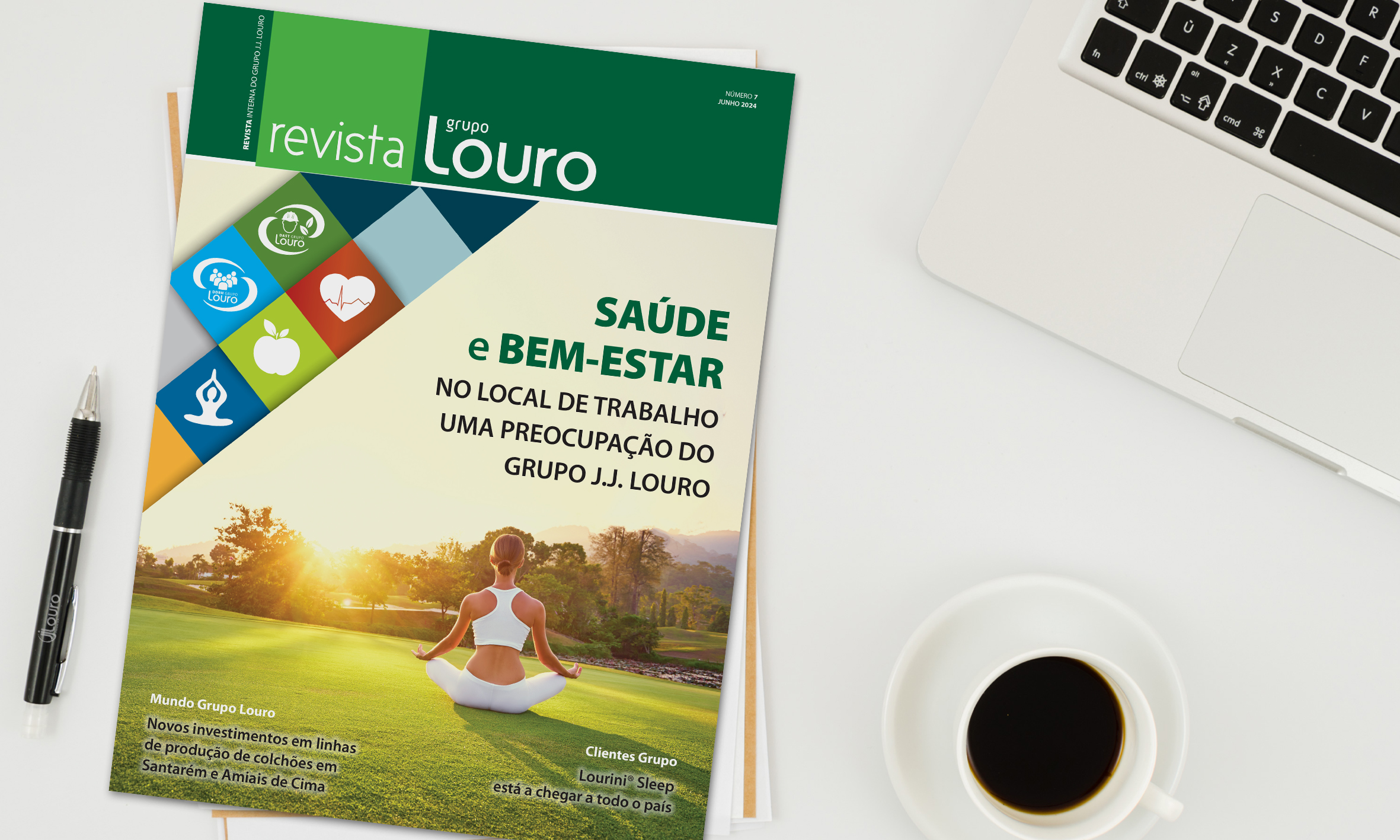 Mês da Saúde e Bem-Estar em destaque no nº7 da Revista Grupo Louro